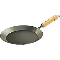 River Light Crepe Pan, Kyoku, Japan, 10.2 inches (26 cm), Induction Compatible, Iron, Made in Japan