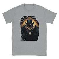Enigmatic Bat with Top Hat Halloween Unisex Tee for Animal Lovers and Mystery