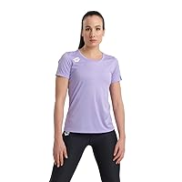 ARENA Team Women's Panel Cotton T-Shirt Short Sleeve V-Neck Active Tee Regular Fit Lightweight Athletic Top Gym Training