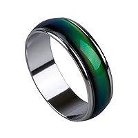 Mood Ring Temperature Affect Color Change Ring Emotion Feeling Jewelry for Women Men