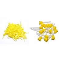Impressive Smile Dental Mixing Tips and Intra Oral Tips for Impression Mixing - Total 200 pcs, Yellow
