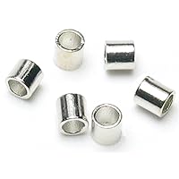 Cousin Jewelry Basics 500-Piece Crimp Tube, Silver, 2mm