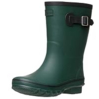 Mid Calf Rain Boots - Specially Designed For Wide Feet, Ankles or Calves - Half Height Waterproof Durable Wide Calf Rain Boots