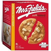 Mrs. Fields White Chunk Macadamia, 8 Oz. Box, 8 Individually Wrapped Cookies