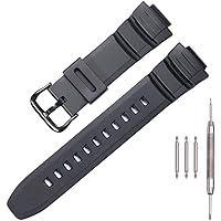 Men's Sports Resin strap Replacement for Caiso mcw100h-4av MCW100h MCW-110H HDD-S100 W-S220 watch band