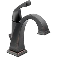 Delta Faucet Dryden Bronze Bathroom Faucet, Single Hole Bathroom Faucet, Single Handle, Diamond Seal Technology, Metal Drain Assembly, Venetian Bronze 551-RB-DST