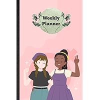 Weekly Planner. Undated Schedule Book. Monthly Planner With Gender Equality Design. Prioritize Tasks, Measure Progress & Enhance Productivity: Take ... The Stress. Gift For Female Right Activities