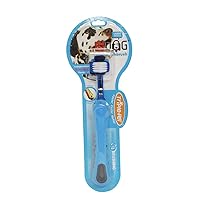 Three Sided Toothbrush for Dogs | Dental Care for Dogs for Fresh Breath | Dog Toothbrush for Large Dogs and Large Breeds Teeth Cleaning Dog Oral Care