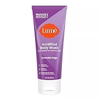LUME Acidified Body Wash Tube – PH Optimized to Control Odor – Gynecologist Developed Pits, Privates & Beyond - Made With Skin-Safe Ingredients – 7fl oz (Lavender Sage), 1 pack