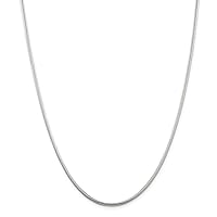 925 Sterling Silver Solid Polished 2mm Round Snake Chain Necklace Lobster Claw Jewelry for Women - Length Options: 16 18 20 24 30
