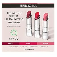 Tinted Lip Balm SPF 30, heer Hydrating Sunscreen for Lips –Vegan, Gluten Free Lip Makeup with Naturally Moisturizing Shea Butter and Avocado Oil