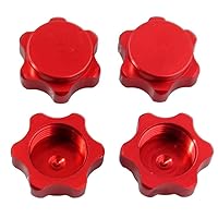 RC Hex Hub 1/8 RC Car Wheel Nut Anti Dust Cover Compatible with HSP94762 94886 17mm Red, RC hub