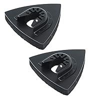HIFROM Replace Sanding Pad 80mm Triangular Oscillating Multi Tool Sanding Pad Fit Fein Bosch Makita Rockwell (2pcs)