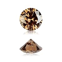 1.19 Cts of 6.85x6.86x4.14 mm GIA Certified VS1 Clarity Round Brilliant Cut (1 pc) Loose Un-Treated Natural Fancy Dark Orangy Brown Diamond