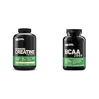 Micronized Creatine Powder 120 Servings and BCAA Capsules 60 Count