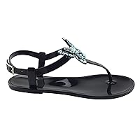 Women's Flat Sandals Flip Flop Sandals Comfortable Open Toe Summer Slide Thong Sandals Elastic Flat Sandals Beach