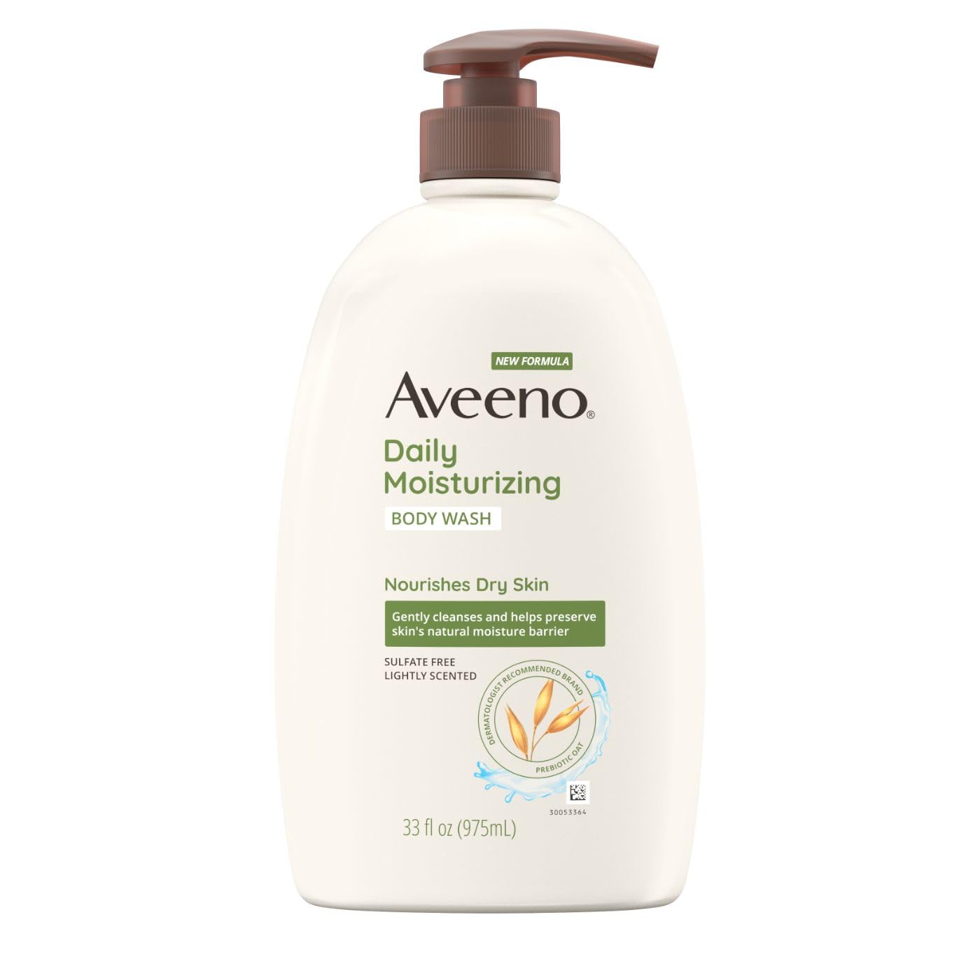 Aveeno Skin Relief Fragrance-Free Body Wash with Triple Oat Formula, Gentle Daily Cleanser & Daily Moisturizing Body Wash for Dry & Sensitive Skin with Prebiotic Oat