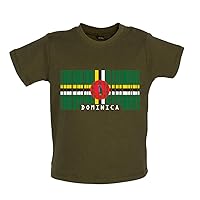 Dominica Barcode Style Flag - Organic Baby/Toddler T-Shirt