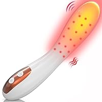 Malika G Spot Vibrator Dildo Red LED Light for Health,Adult Toys Vibrators Clitoral Stimulator Anal Toy Dildo with 8 Vibrations Adult Sex Toys for Women or Men Anal Dildo Rose Sex Toy Sex Machine