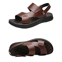 men's leisure fashion sandals slippers dual-purpose leather refreshing beach sandals Summer men's leisure sandals
