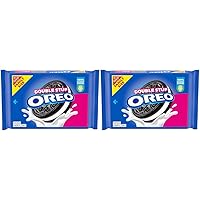 Oreo Double Stuf Chocolate Sandwich Cookies, Family Size, 18.71 oz (Pack of 2)