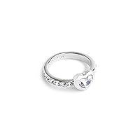 COACH Womens Stone Heart Cocktail Ring