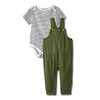 Cat & Jack Baby Boys' 2pc Short Sleeve Bodysuit & Overalls Set -