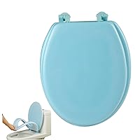 Blue Toilet Seat EAV U-shaped Waterproof Round Toilet Seat Minimalist Thickened Colored Toilet Seat