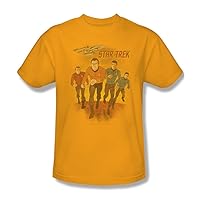 Star Trek - St/Animated Adult T-Shirt in Gold
