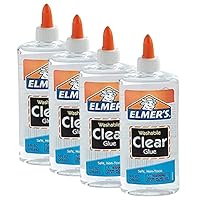 Elmer's Liquid School Glue, Washable, 4 Ounces Each, 12 Count - Great for  Making Slime