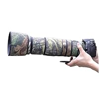 Camouflage Waterproof Lens Coat for Nikon AF-S 200-500mm f/5.6E ED VR Rainproof Lens Protective Cover (Green Leaf Camouflage)