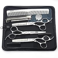6/6.5 inch professional hair scissors hairdresser hair thinning scissors hairdressing tools barber scissors (6-inch 3pc)