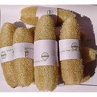 VVOS® 8 Pieces 100% Natural Organic Body Scrubber Loufah Sponges for Bathing -Natural loofah- 12 cm to 18cm