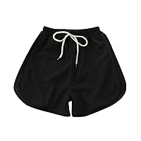 Bike Short Pack Thin Solid Sport Casual Mid Waist Leather Belt Fashion Lace Up Shorts Soccer Girls