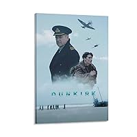 Dunkirk War Movie Art Poster Poster Decorative Painting Canvas Wall Art Living Room Posters Bedroom Painting 08x12inch(20x30cm)