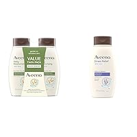 Daily Moisturizing and Stress Relief Body Washes with Prebiotic Oat, 18 fl oz, Pack of 2