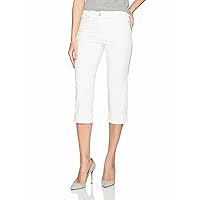 NYDJ Women's Petite Marilyn Crop Cuff Jeans In Optic White