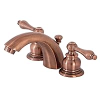 Kingston Brass KB946AL Victorian Mini-Widespread Bathroom Faucet, Antique Copper