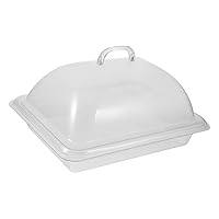 BESTOYARD Covered Buffet Tray Ice Serving Tray Clear Container Clear Cake Plates Food Plate Trays for Food Clear Fruit Tray Rectangle Restaurant Supplies with Cover Acrylic Travel