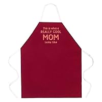 Fully Adjustable This Is What A Really Cool Mom Looks Like Apron, Burgundy, One Size Fits Most