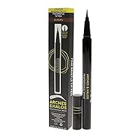 Arches & Halos Bristle Tip Pen - For Full, Bold, More Defined Brows - Long-lasting, Smudge Proof, Pigmented Color - Vegan and Cruelty Free Makeup - Auburn
