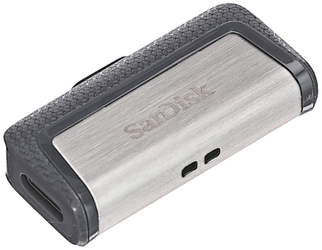 SanDisk 64GB Ultra Dual Drive USB Type-C - USB-C, USB 3.1 - SDDDC2-064G-G46, Grey/Silver