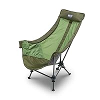 Lounger DL Chair - Portable Outdoor Hiking, Backpacking, Beach, Camping, and Festival Chair - Olive/Lime