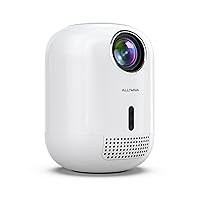 [Auto Focus/Keystone]Portable Mini Projector with 5G wifi 6 and bluetooth, 4K Native 1080P Outdoor Movie Projector,Smart Home Projector Compatible with iOS/Android/HDMI/USB