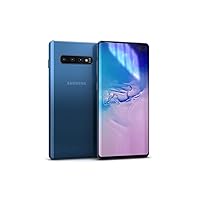 Samsung Galaxy S10 Factory Unlocked Android Cell Phone | US Version | 128GB of Storage | Fingerprint ID and Facial Recognition | Long-Lasting Battery | Prism Blue