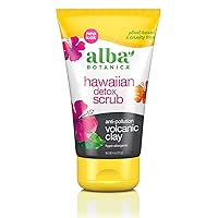 Alba Botanica Hawaiian Detox Scrub, Anti-Pollution Volcanic Clay, 4 Oz