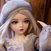 BJD Doll, Original 1/3 SD Dolls 24 Inch 18 Ball Jointed Doll DIY Toys with Full Set Clothes Shoes Wig Makeup, Best Gift for Christmas (Gigi)