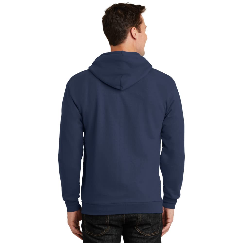 Port & Company Tall Essential Fleece Full-Zip Hooded Sweatshirt. PC90ZHT