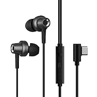 Edifier GM260 Plus USB-C Wired Gaming Earbuds, Noise Isolating, Omni-Directional Built-in Microphone, 10mm Drivers, Metal Cavity, Volume Control, Earphones for Phone, Laptop, PC