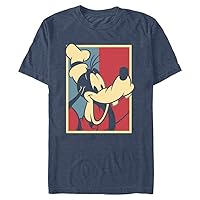 Disney Big & Tall Classic Mickey Goofy Red and Blue Men's Tops Short Sleeve Tee Shirt